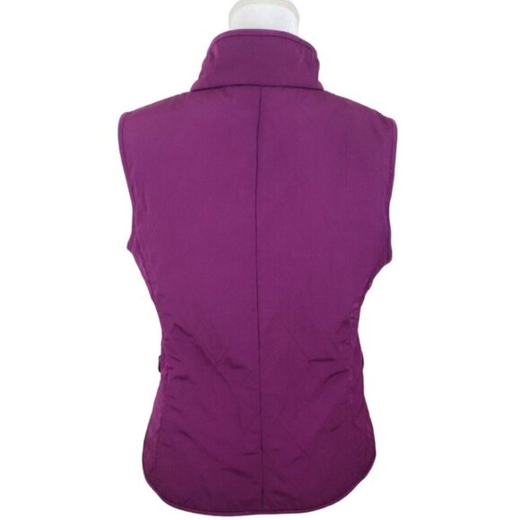 Talbots ~Woman Size S~ Purple Button Up Vest Pockets. - Picture 7 of 12